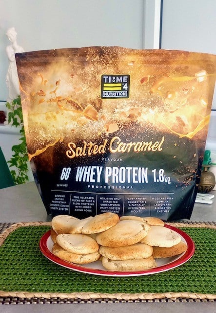 test Salted Caramel Protein Cookies