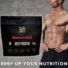 TIME-4-BEEF-PROTEIN-POWDER-RASPBERRY-BURST-BAG-TOPLESS-MALE-ATHLETE-MUSCULAR