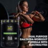 TIME-4-EAA-ESSENTIAL-AMINO-ACIDS-PINEAPPLE-COOLER-TUB-FEMALE-IN-VEST-TOP-CLEAN-AND-JERK-BARBEL